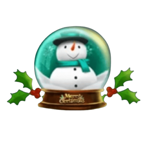 Santa Workshop snow ball